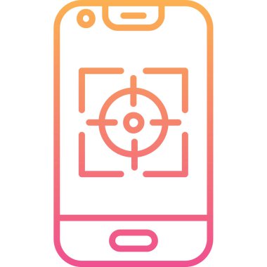 cep telefonu ikonu vektör illüstrasyonu