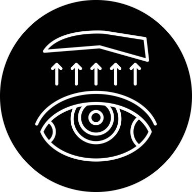 Göz simgesinin vektör illüstrasyonu
