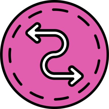 Çizgi film simgesinin vektör çizimi