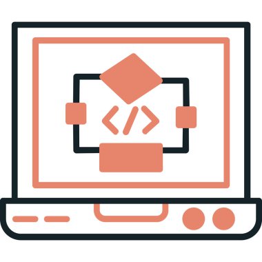 bir ağ simgesi olan dizüstü bilgisayar