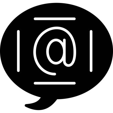 Mesaj var. Web simgesi basit tasarım