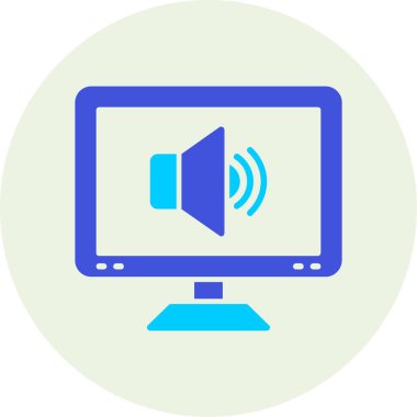 Bilgisayar. Web simgesi basit illüstrasyon