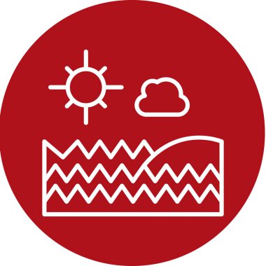 hava durumu web simgesi vektör illüstrasyonu