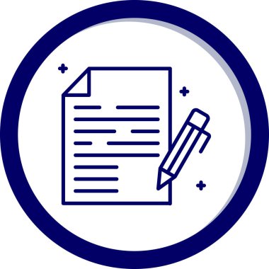 Belge simgesinin vektör illüstrasyonu