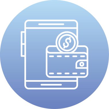 Dolar simgesi vektör illüstrasyonu