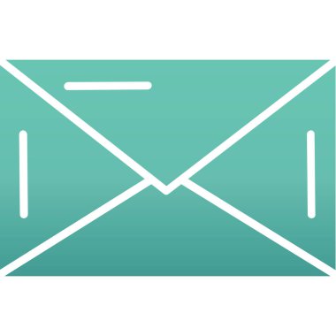 Zarf simgesinin vektör illüstrasyonu