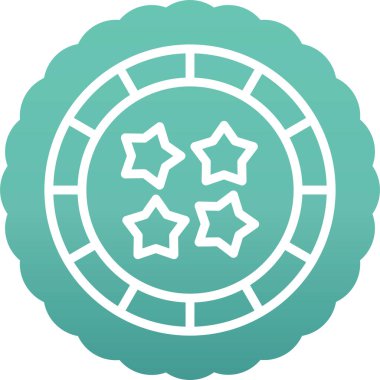 Bir yıldız simgesinin vektör illüstrasyonu