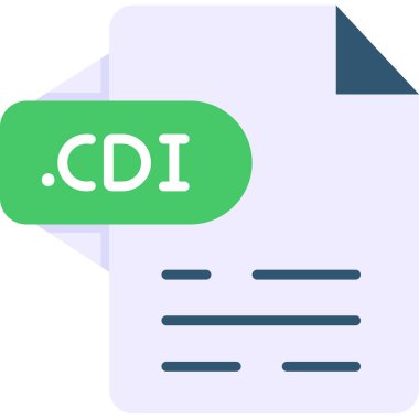 dosya biçimi simgesi, vektör illüstrasyonu