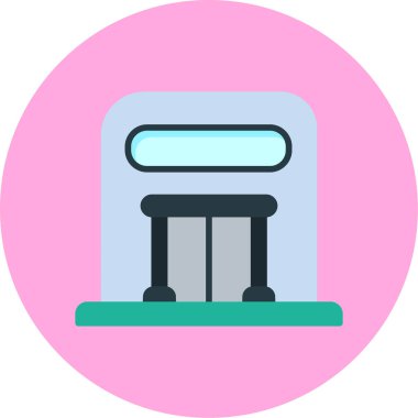 Makine, makine makinesinin vektör illüstrasyon simgesi