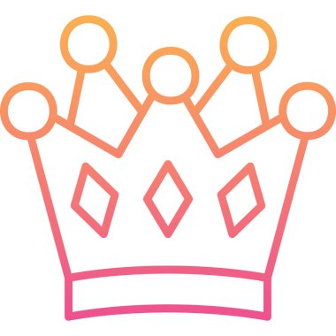 Taç. Web simgesi basit tasarım