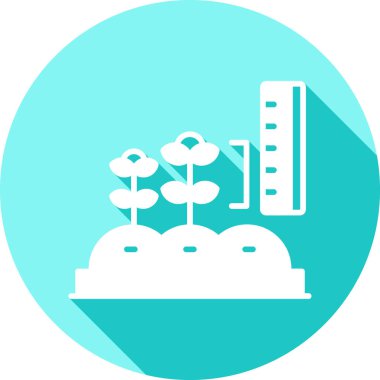 Bir bitki simgesinin vektör illüstrasyonu