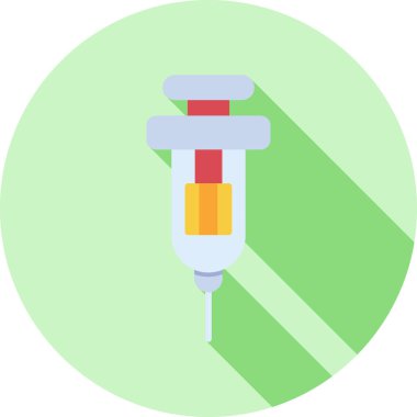 Şırınga. Basit vektör simgesi