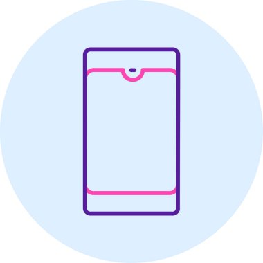 Telefon simgesinin vektör illüstrasyonu