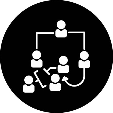 bağlantı vektörü glyph düz simgesi