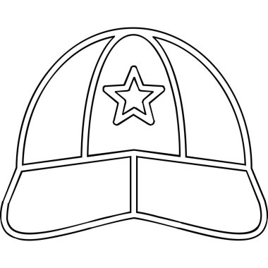 askeri başlık ve kurdele vektör illüstrasyon grafik tasarımı