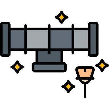 dürbün web simgesi, vektör çizim