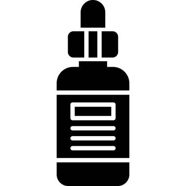 şişe simgesi, basit biçim vektör illüstrasyonu