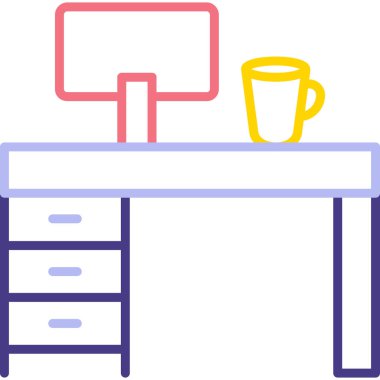 tablo simgesi vektör illüstrasyonu