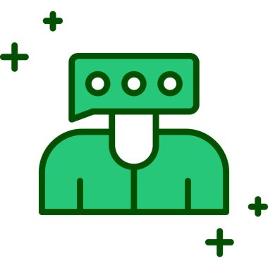 robot. Web simgesi basit illüstrasyon