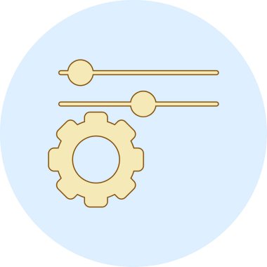 Modern vites simgesinin vektör illüstrasyonu