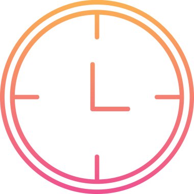 Saat. Web simgesi basit illüstrasyon