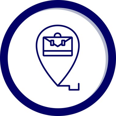 harita pin ikonu vektör illüstrasyonu