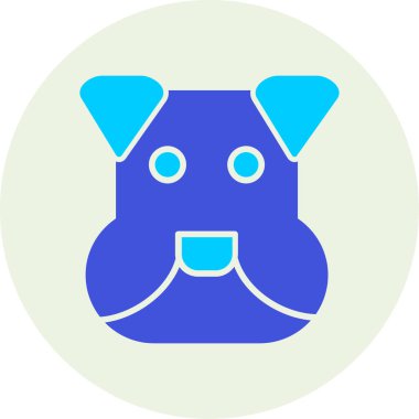 köpek simgesi vektör illüstrasyonu