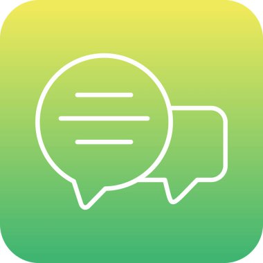 Güzel Konuşma Satırı Vektörü Simgesi