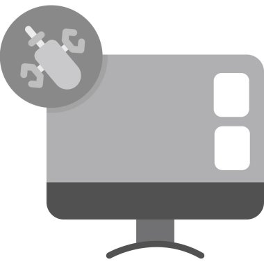 Virüs ikonu vektör illüstrasyonu