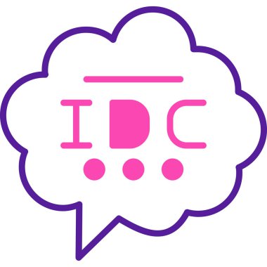 Konuşma Bulutu işaret sembolü tasarımı