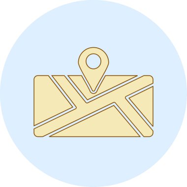 Harita işaretleyici simgesi. vektör illüstrasyonu