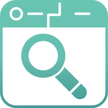 Ara. Web simgesi basit illüstrasyon