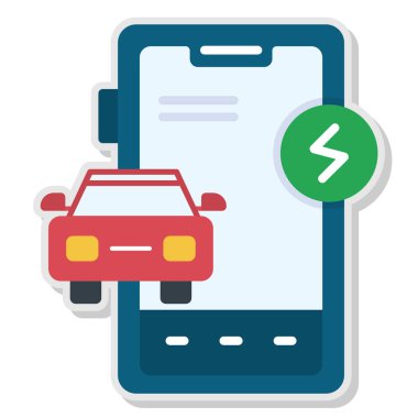 araba tamir servisi simgesi, vektör illüstrasyonu