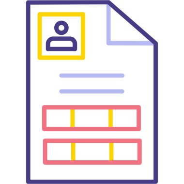 Kitap. Web simgesi basit illüstrasyon