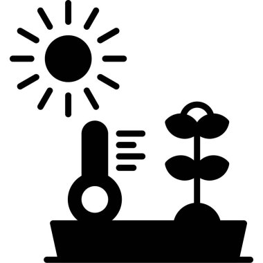 bitki simgesi, vektör illüstrasyonu