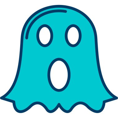 Hayalet. Web simgesi basit illüstrasyon