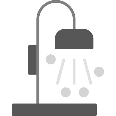 Duş. Web simgesi basit illüstrasyon