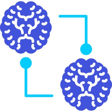 Beyin. Web simgesi basit illüstrasyon