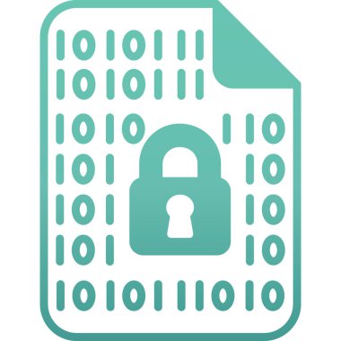 veri şifreleme simgesi, basit biçim