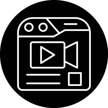 Kamera simgesi, vektör illüstrasyonu