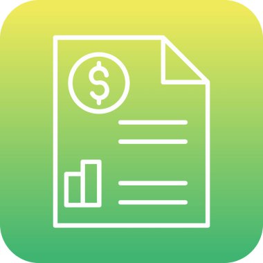 Eşsiz dolar banknot vektör simgesi