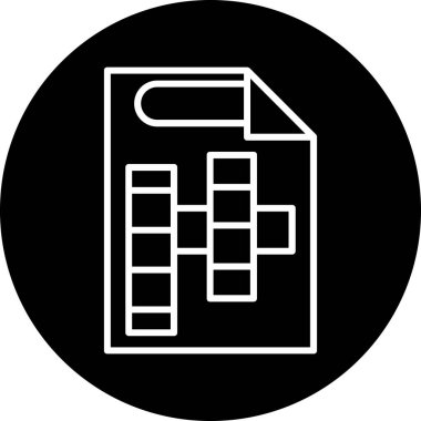 belge simgesi, vektör çizimi