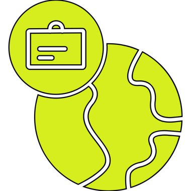 Basit vektör simgesi, bavul illüstrasyonu