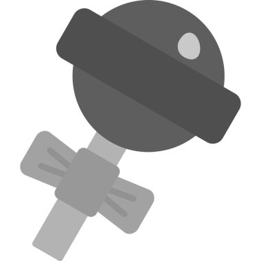 uydu simgesi. Web için basit uydu vektör simgesi çizimi