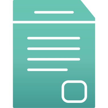 Belge. dosya simgesi basit resimleme