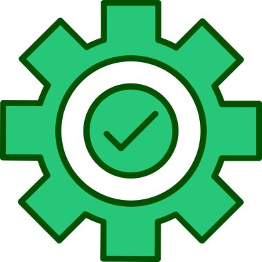 dişli simgesi, vektör illüstrasyonu ayarlanıyor