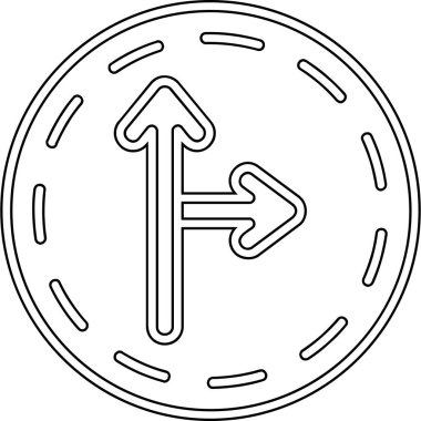 Yön. Web simgesi basit illüstrasyon