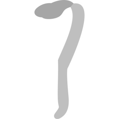 S harfinin vektör çizimi