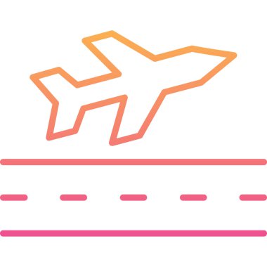 Uçak. Web simgesi basit illüstrasyon