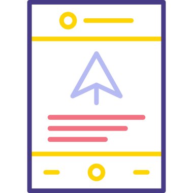 Cep telefonu. Basit resimleme